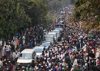Massive Crowd Honors Fallen Bangladeshi Student Leader
