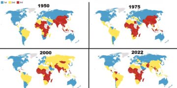 First, Second and Third World Countries Based on GDP Per Capita