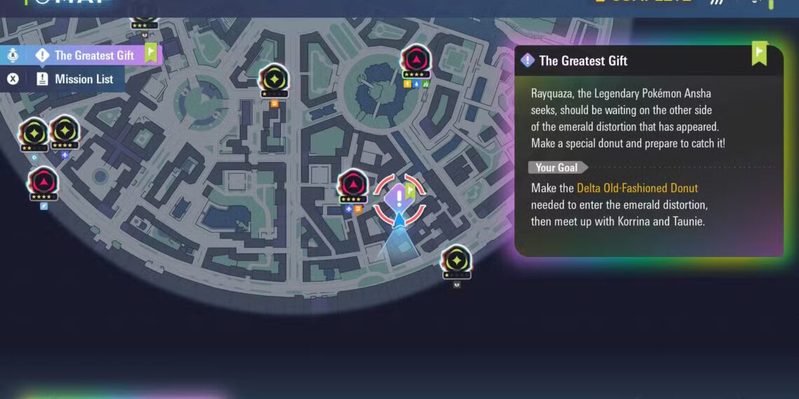 How to Craft the Delta Old-Fashioned Rayquaza Donut in Pokémon Z-A