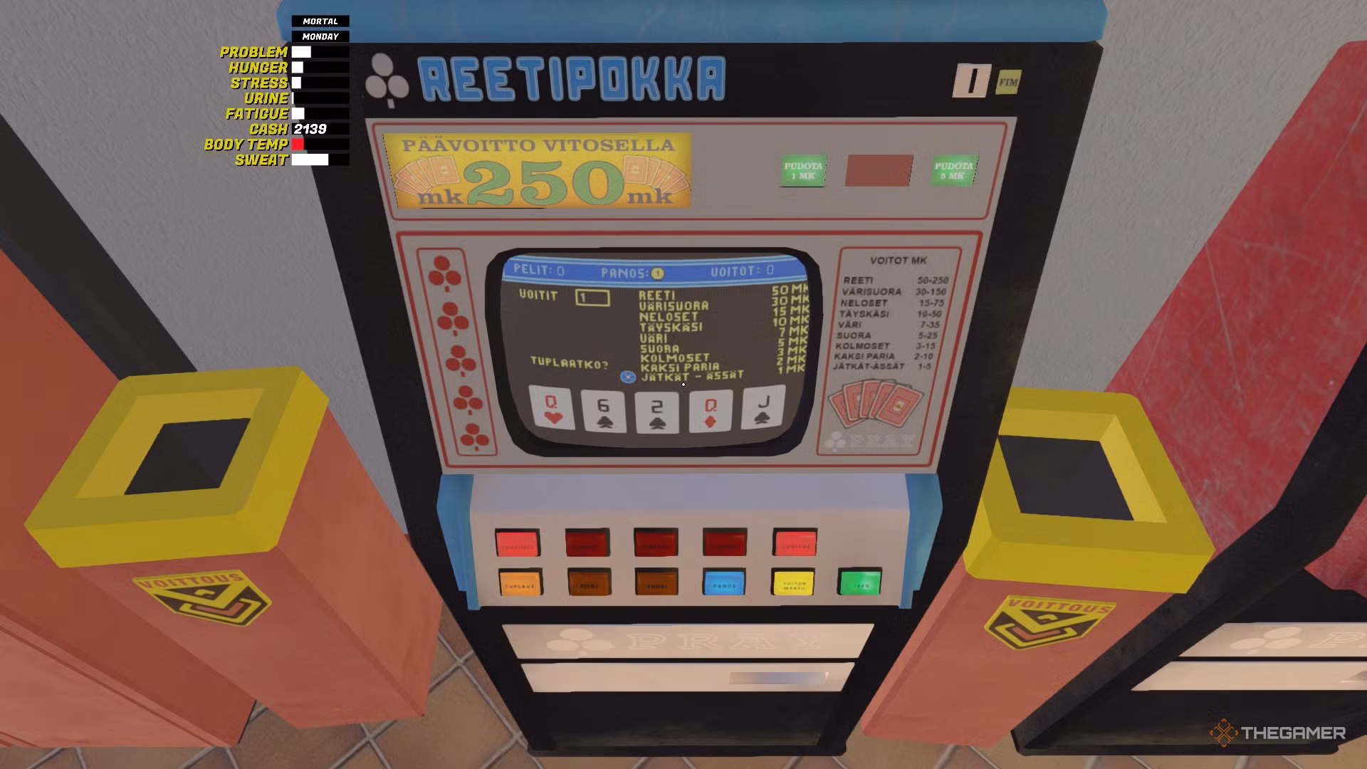 Gambling in my winter car