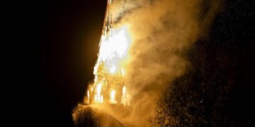 Amsterdam church torched on turbulent Dutch New Year