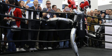China’s Embodied-AI Companies Showcase Dancing and Fighting Robots at CES