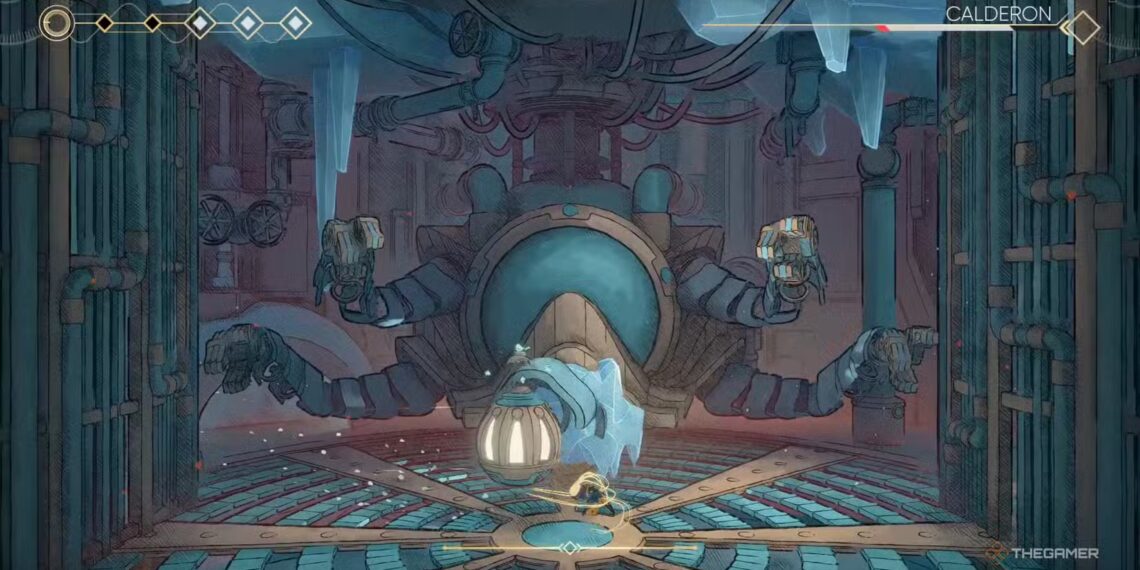 How To Defeat Calderon in MIO: Memories In Orbit by Completing and Solving