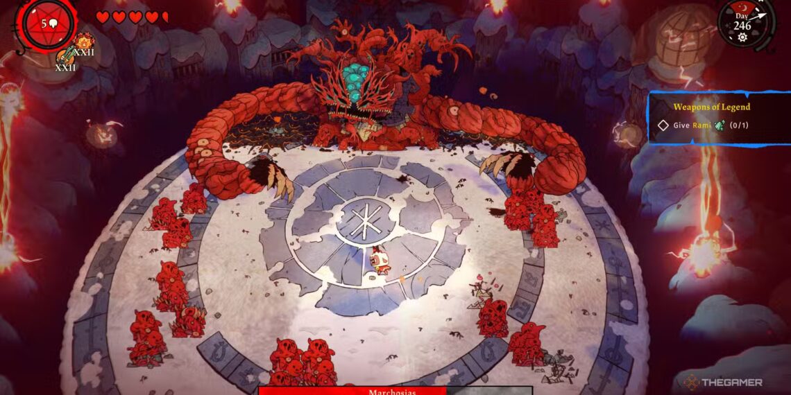 How To Defeat Marchosias in Cult Of The Lamb: Woolhaven Solving