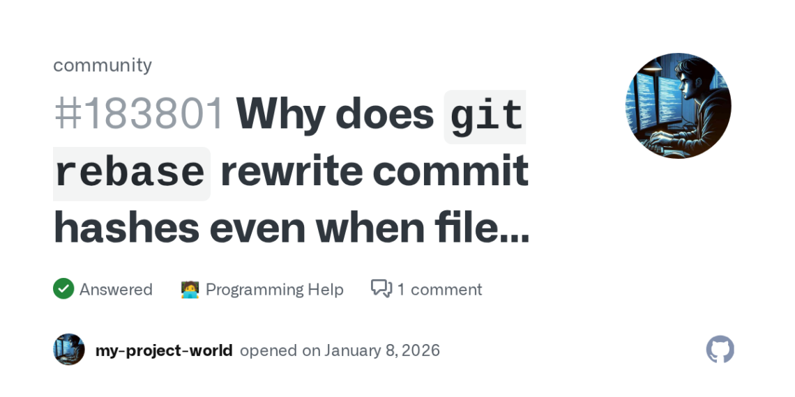 How To Handle Changing Commit Hashes During Git Rebase