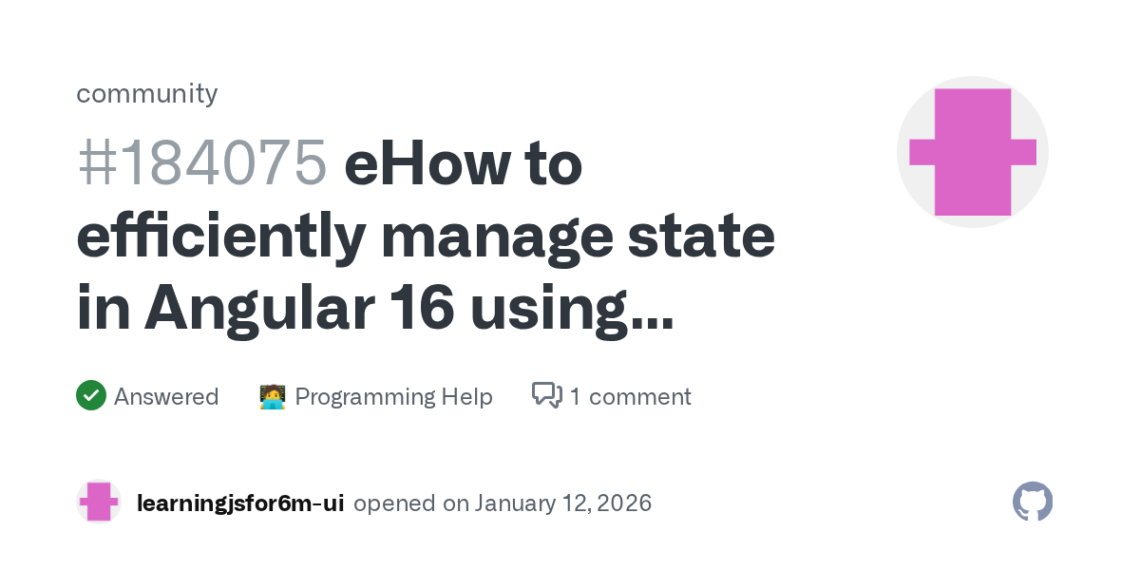 How to Effectively Manage State in Angular 16 with Signals and NgRx on GitHub