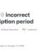 How to Fix Incorrect Subscription Period on GitHub