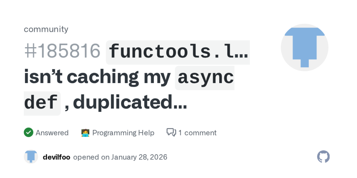 How to Use GitHub's LRU Cache with async def for Effective Memoization