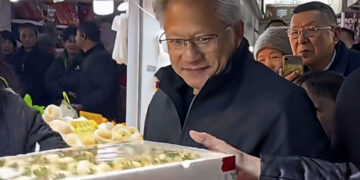 Jensen Huang Stuns Shoppers at Shanghai Wet Market