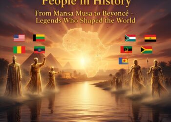 50 Most influential Black People in History

1.  Mansa Musa
2.  Nelson Mandela
3