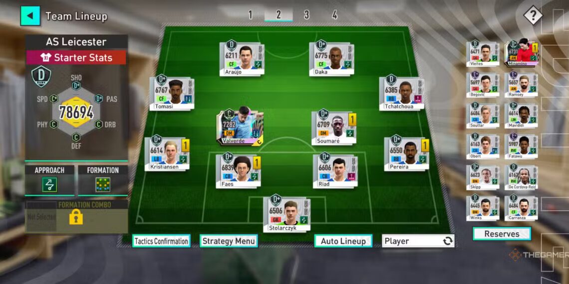 Top Formations for Completing and Solving in Sega Football Club Champions