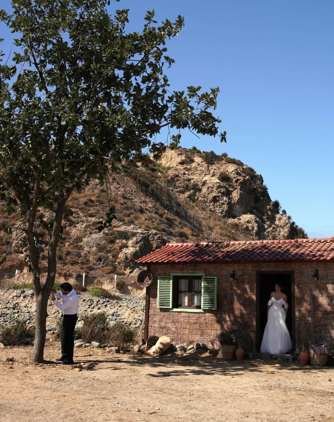 Stars of the Layl series, Mahmoud Nsr and Carmen Bsaibes. (Instagram)