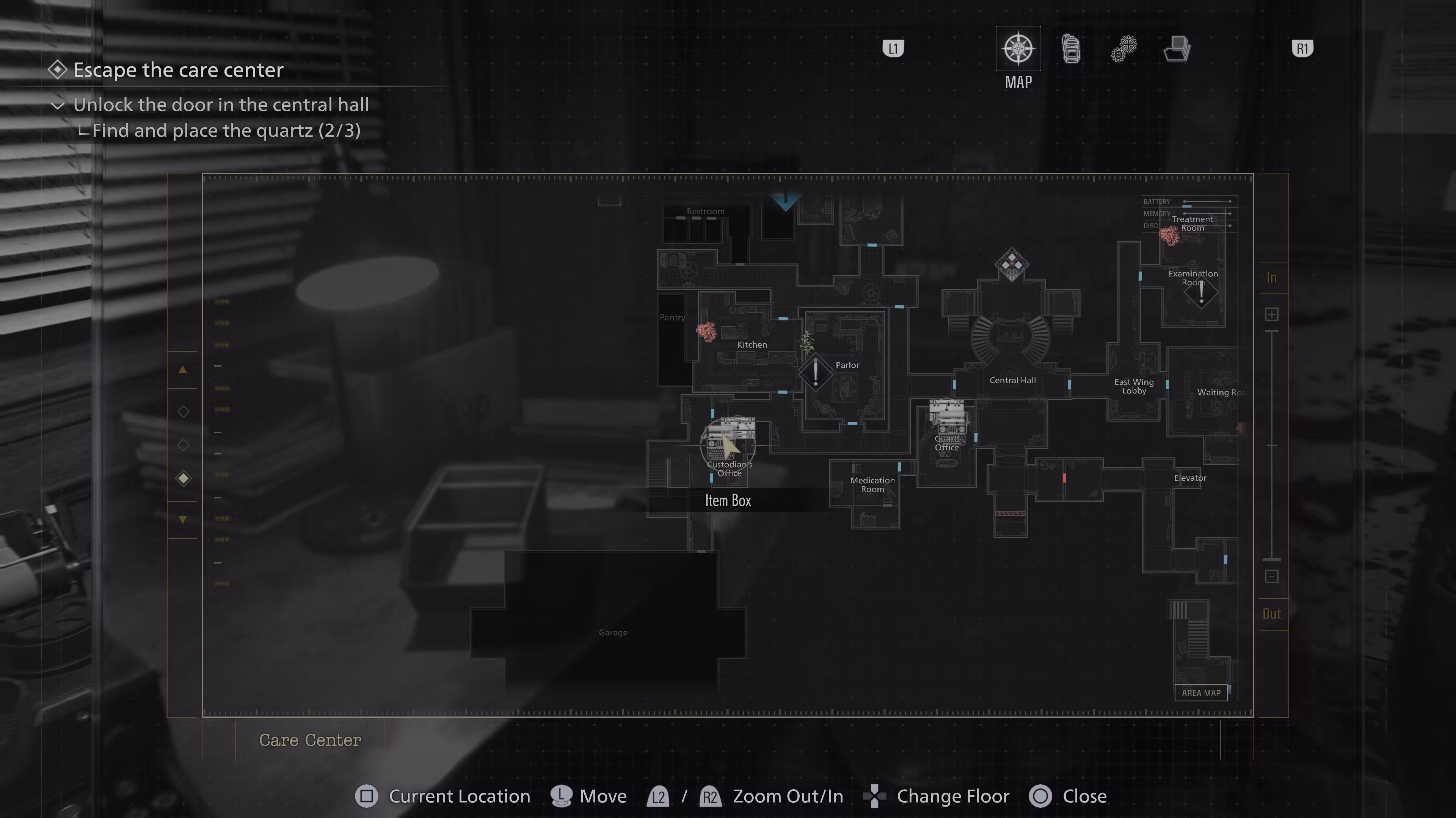 Custodian Office Map