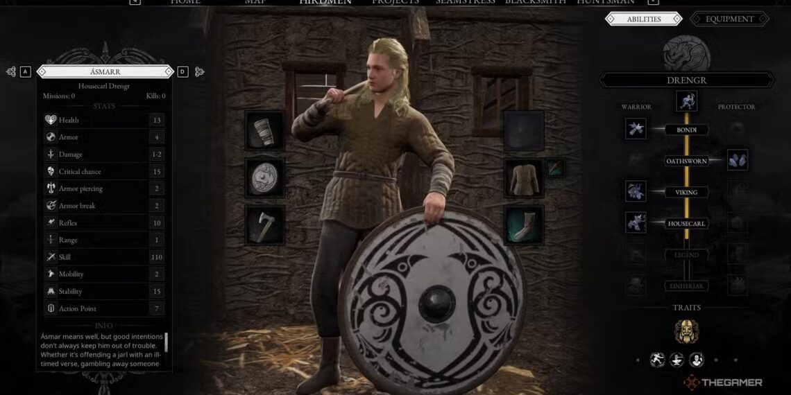 Best Abilities for Drengr Hirdmam in Norse: Oath of Blood, Completing and Solving