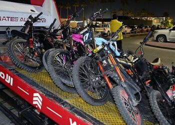 Dubai Police Confiscate Youth Bikes Over Ramadan Stunt Complaints