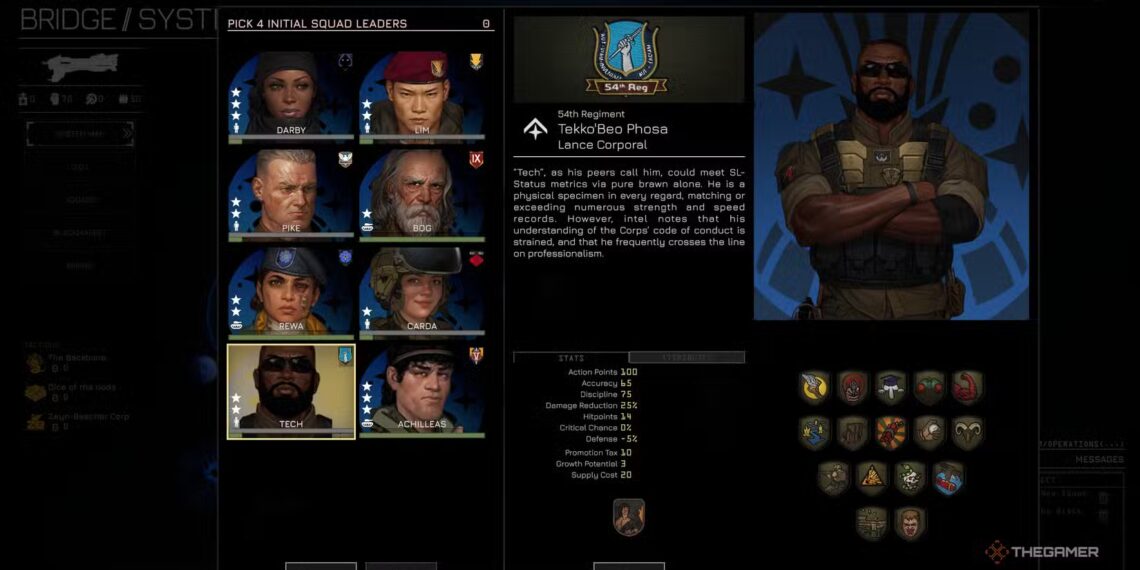 How to Hire New Squad Leaders in Menace: Completing and Solving