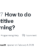 How to Master Competitive Programming on GitHub