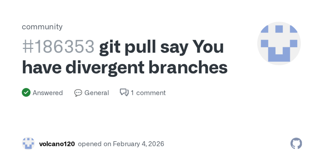 How to resolve divergent branches with Git pull errors