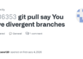 How to resolve divergent branches with Git pull errors