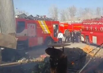 Iranian military helicopter crashes into market, four dead