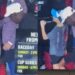 Michael Jordan Tugs Child's Shirt at NASCAR Race