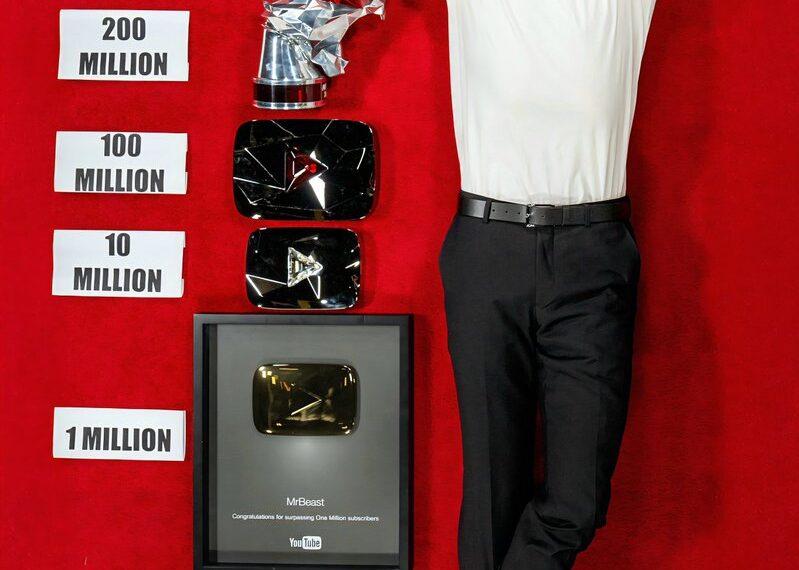 Top 20 YouTube Channels by Subscribers

1.  MrBeast – 458 Million
2.  T-Series –