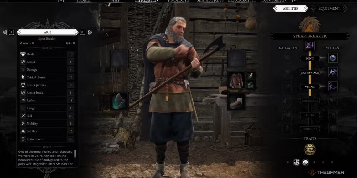 Top Abilities for the Spear-Bearer Hirdman in Norse: Oath of Blood Completing & Solving