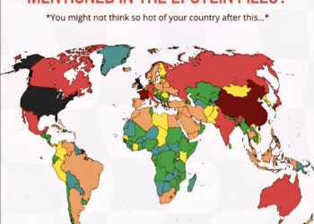 Epstein Files: Mentions by Country