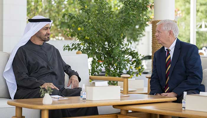 UAE President and US Senator Explore Strategic Ties in Abu Dhabi