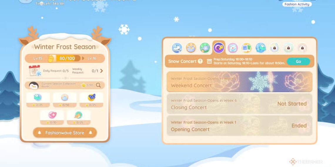 When Does The Snow Concert Begin in Heartopia's Completing World?