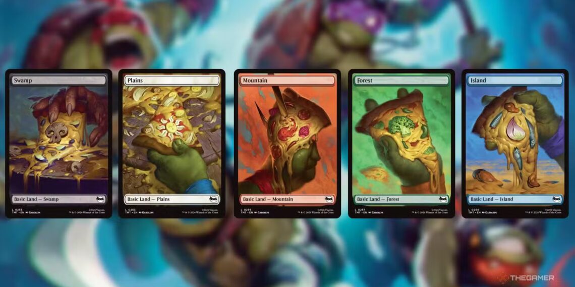 Which Products Contain TMNT Pizza Lands in MTG for Completing and Solving?