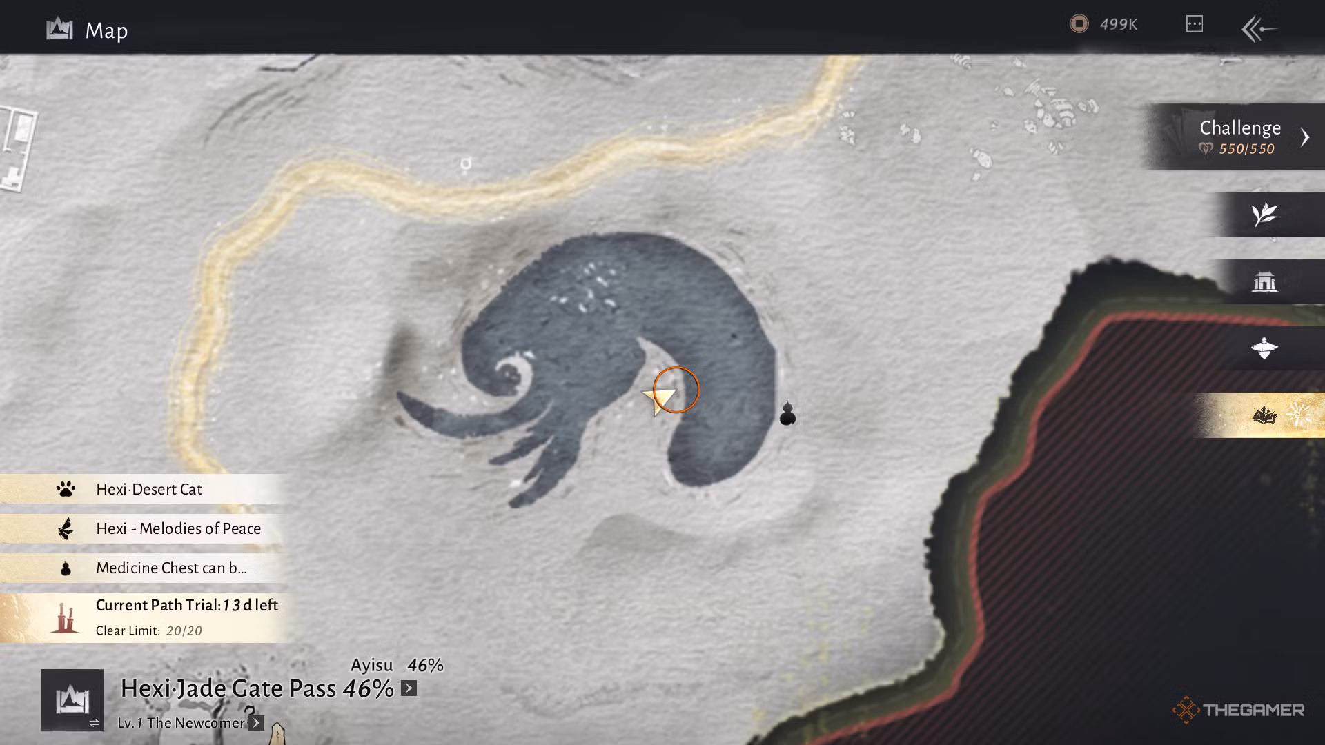 Granny Pan's location in Where Winds Meet