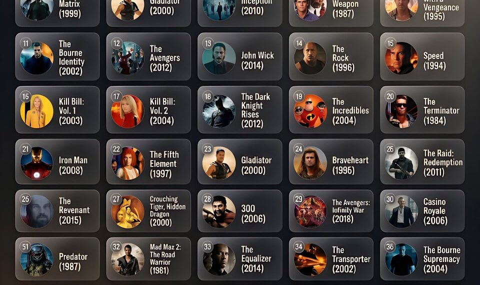 50 Must-Watch Action Movies of All Time
1. Die Hard (1988)
2. Raiders of the L