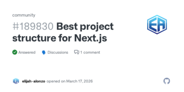 Best Next.js Project Structure Guide on GitHub