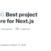 Best Next.js Project Structure Guide on GitHub