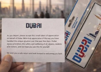 Dubai Gives Passengers Souvenirs Amid Regional Tensions