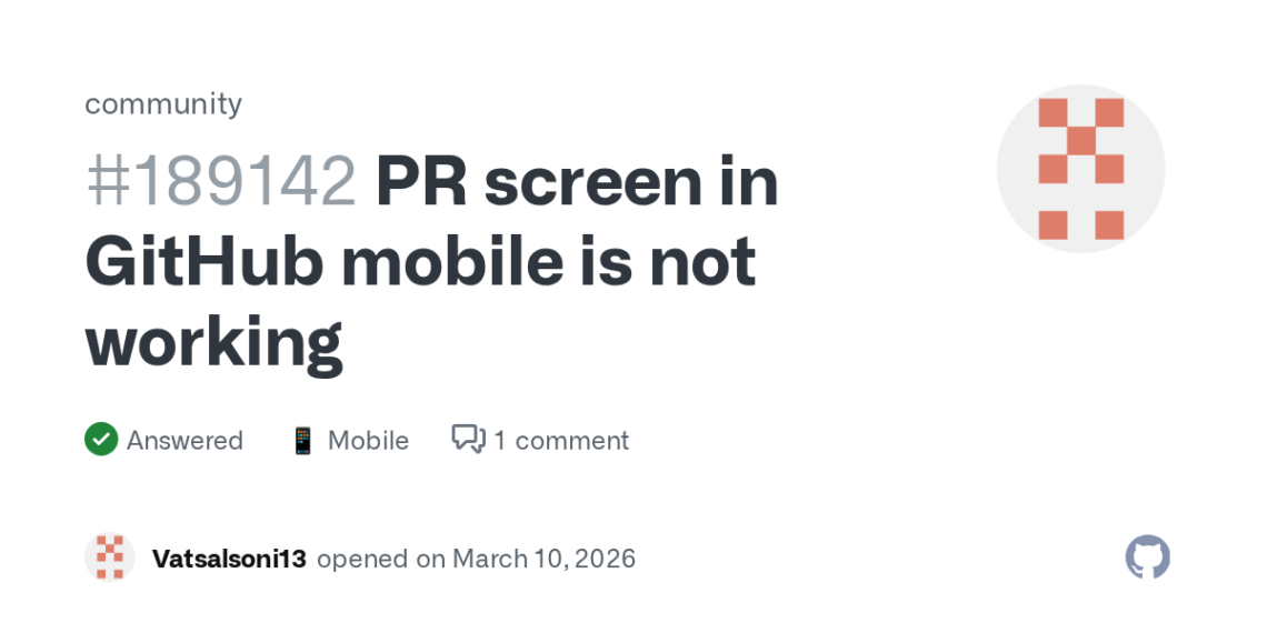 Fixing GitHub Mobile PR Screen Issues: A How-To Guide