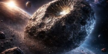How a giant asteroid’s marks unveil planet birth secrets