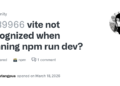 How to Resolve Common Vite Startup Issues on GitHub
