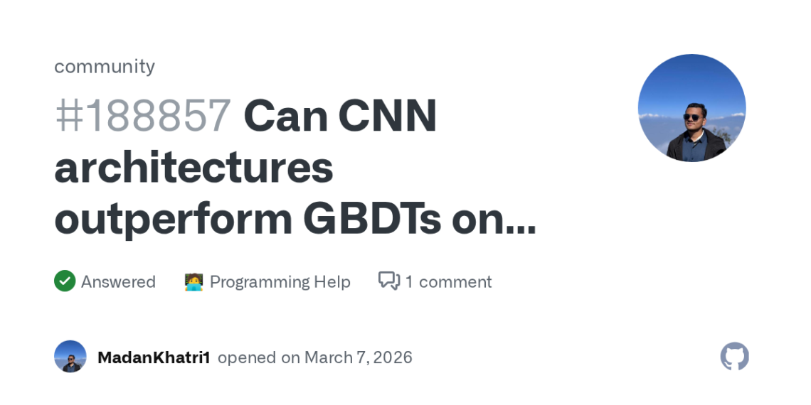 How to Use GitHub for Deep Learning on Tabular Data with CNNs