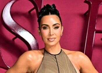 Kim Kardashian Brings Back Naked Dress Trend in Sheer Mesh