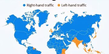 Left vs Right Driving Around the World
