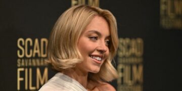 Sydney Sweeney Shines in Pink Lace for SYRN Lingerie Shoot