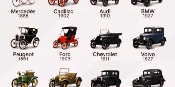 The First Cars of Iconic Brands
