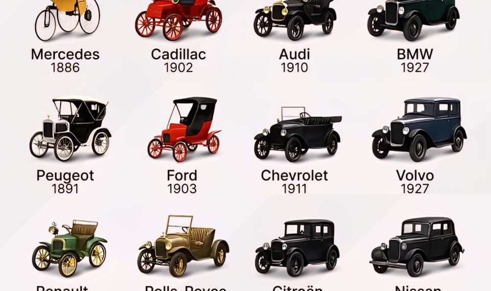The First Cars of Iconic Brands