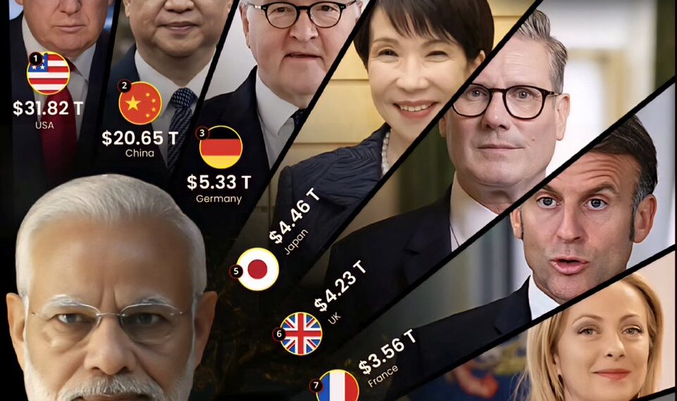 Top 10 Largest Economies in the World 

1.  United States - $31.82 Trillion  
2.