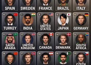 Top 25 Countries with the Most Handsome Men in the World

1.  Spain
2.  Sweden
3