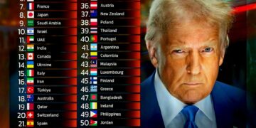 Top 50 Most Powerful Countries in the World

1.  United States
2.  China
3.  Rus