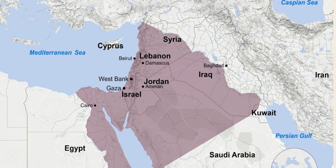 Map of Israel’s “Promised Land” 

The “Promised Land” (Hebrew: Ha'aretz ha-Muvta