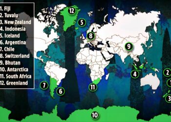 Safest Places on Earth During World War 3

1.  Fiji
2.  Tuvalu
3.  New Zealand
4